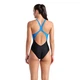 Купальник закритий для женщин Arena BREATH SWIMSUIT V BACK LB темно-синий 44 008330-580 44 - изображение 3