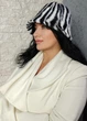Шапка панама чорно - біла S&J Fashion 58 см 10-988 - изображение 2