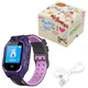 Детские умные смарт часы Smart baby watch QS19 GPS с камерой прослушкой сим картой Фиолетовый - изображение 7
