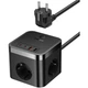 Сетевое зарядное устройство Baseus PowerCombo Cube Power Strip 3xAC+2xUSB+2xType-C 30W 1.5м (E00066400117-00) Black - изображение 1