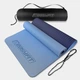 Коврик для йоги и фитнеса EasyFit TPE+TC 6 мм двухслойный + Чехол голубой-синий - изображение 1