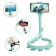 Держатель для телефона Cute Worm Lazy Holder с универсальными присосками гибкий. Цвет: бирюзовый - изображение 2