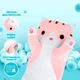 Игрушка мягкая подушка Кот Батон детская обнимашка антистресс 90 см BRS Pink - изображение 4