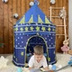Палатка детская Замок принца, игровой домик для мальчиков 135х105х105 см синяя - изображение 2