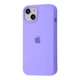 Чохол силіконовий мікрофібра (AA) Epic Silicone Case Full для Apple iPhone 15 light purple - зображення 1