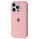Чехол силиконовый микрофибра (AA) Epic Silicone Case Full для Apple iPhone 15 Pro pink sand - изображение 1