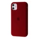 Чохол силіконовий мікрофібра (AA) Epic Silicone Case Full для Apple iPhone 11 grapefruit - зображення 1