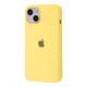 Чехол силиконовый микрофибра (AA) Epic Silicone Case Full для Apple iPhone 15 mellow yellow - изображение 1