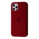 Чохол силіконовий мікрофібра (AA) Epic Silicone Case Full для Apple iPhone 12/12 Pro grapefruit - зображення 1