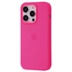 Чехол силиконовый микрофибра (AA) Epic Silicone Case Full для Apple iPhone 15 Pro Max barbie pink - изображение 1