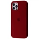 Чохол силіконовий мікрофібра (AA) Epic Silicone Case Full для Apple iPhone 12 Pro Max grapefruit - зображення 1