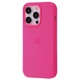 Чехол силиконовый микрофибра (AA) Epic Silicone Case Full для Apple iPhone 15 Pro barbie pink - изображение 1