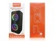 Колонка портативная музыкальная Bluetooth BKK B86 8917 2х10Вт черный - изображение 4