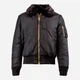 Бомбер чоловічий Alpha Industries B-15 Slim fit 3XL Чорний (640631492845) - зображення 1