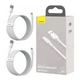 Кабели набор из 2 штук - Baseus Simple Wisdom Cable Kit Usb-C 5A 1.5m TZCATZJ-02 - изображение 6
