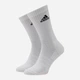Набор мужских носков высоких хлопковых Adidas C SPW CRW IC1311 L (43-45) 3 пары Белый/Серый/Черный (4066746329566_1) - изображение 2
