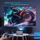 Проектор HY350 Pro 580ANSI Android 11 4K 1080P Wifi6 Голосове керування Allwinner H713 Електронний фокус BT 5.0 Домашній кінотеатр GREY/СІРИЙ - зображення 3