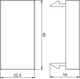 Заглушка 1-модуль 22,5x45 / біла OBO Bettermann 6117414 - изображение 2