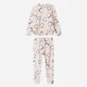 Детская теплая велюровая пижама для девочки Minoti 20pj43 41565JNR 98-104 см Розовая (5063025374469) - изображение 8