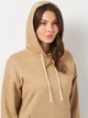 Худи женское ROZA 231110 XL Бежевое (4824005707698) - изображение 4