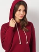 Худи женское ROZA 240410 XS Бордовое (4824005710490) - изображение 4