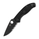 Ніж Spyderco Tenacious Black Blade FRN напівсерейтор (C122PSBBK) - зображення 1