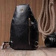 Женская сумка слинг Vintage 16х25х6,5 см черная через плечо из экокожи 60660 - изображение 11