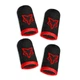 Игровые геймерские напальчники Sarafox Wasp Feelers v1 для пабга игры на телефоне пубг pubg mobile 2 пары Черный с красным - изображение 1