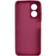 Чохол Silicone Cover Lakshmi Full Camera (A) Oppo A17 Бордовый / Marsala - зображення 2