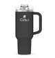 Термокружка с ручкой Cirkul All-Day StrawSip из нержавеющей стали Черная 1183 мл - изображение 1