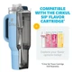 Термокружка с ручкой Cirkul All-Day StrawSip из нержавеющей стали Голубая 1183 мл - изображение 3