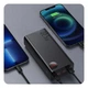 Портативний зарядний пристрій Power Bank Baseus PPAD020101 Adaman 2 40000 mAh 22.5W 3xUSB+1xType-C+1xMicroUSB Чорне - зображення 5