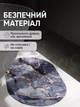 Большой коврик для ванной комнаты, кухни, нескользящий, Smart ковер в ванную суперпоглощающий, диатомитовый, 48х78 см, синий - изображение 5
