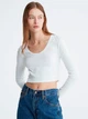 Топ женский Calvin Klein 11211120-541 XS Белый (21543866194) - изображение 1