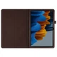 Чехол-книжка Litchi Leather Case для Samsung Galaxy Tab S7 / S8 11.0 (Wake / Sleep) Brown - изображение 6