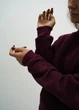 Теплий костюм ( штани палаццо та світшот ) для вагітних із секретом для годування HN M Темно-бордовий 998640418 - зображення 8