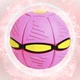 Летающий складной игровой мячик Flat Ball Disc мяч-трансформер для активных игр на природе и дома розовый (kt -6056) - изображение 1