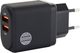 Ładowarka sieciowa Our Pure Planet 2 x USB-A 24 W Black (9360069000481) - obraz 1