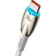 Кабель Baseus Glimmer Series Fast Charging Cable USB to Type-C 100W 1m CADH000402 White - зображення 3
