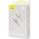 Кабель Baseus Glimmer Series Fast Charging Cable USB to Type-C 100W 1m CADH000402 White - зображення 6