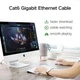 Мережевий кабель UGREEN NW102 UGR-50176 Cat 6 U / UTP Lan Flat Cable 5m, Black - зображення 4