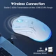Комп'ютерна миша Onikuma CW917 (Wired/2,4G) White - зображення 6