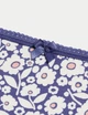 Набор хлопковых трусиков Marks&Spencer модель Full briefs 10(38) 5 шт разноцветный rich aqua 0057 - изображение 5