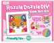 Zestaw do haftu diamentowego Ooly DIY Razzle Dazzle Gem Art Kit Friendly Fox 18 x 18 cm (0810078033592) - obraz 1