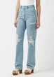 Джинси Buffalo David Bitton Super High Rise Distressed Loose Straight Color: Indigo (BL15898) W28 - зображення 3