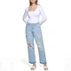Джинси DKNY Kent High Rise Straight Leg Boyfriend Jeans Color: Medium Wash (E1RR0743) W29 - зображення 4