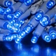 Светодиодная комнатная уличная гирлянда нить на елку деревья с работой от сети контроллером 10 м 100LED (478702-Prob) Синяя - изображение 7