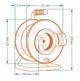 Катушка з виносною розеткою 30М SVITTEX 2Х1,5 16А - зображення 2