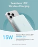 Магнитный повербанк Anker Ultra-Slim 10,000mA MagGo Qi2 15W с ультрабыстрой зарядкой MagSafe - Green - изображение 3