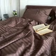 Комплект постельного белья Евро MakSon Elegant Chocolate, страйп-сатин, 100% хлопок (016-1200220С) - изображение 1